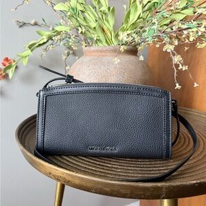Michael Kors Black Pebbled Leather Crossbody
